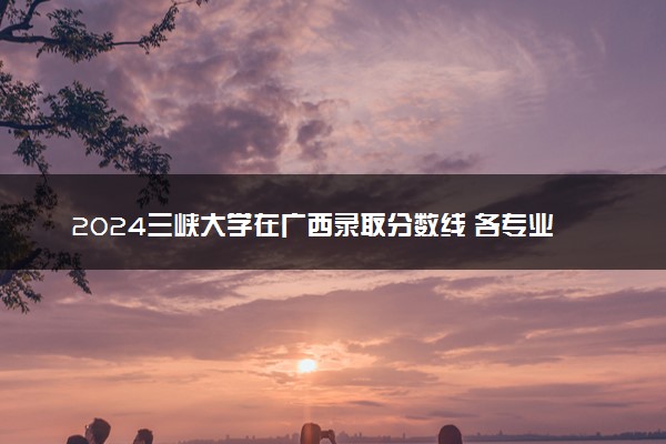 2024三峡大学在广西录取分数线 各专业分数及位次