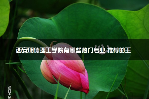 西安明德理工学院有哪些热门专业 推荐的王牌专业