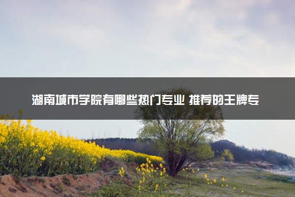湖南城市学院有哪些热门专业 推荐的王牌专业