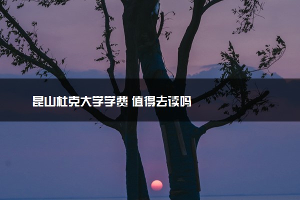 昆山杜克大学学费 值得去读吗