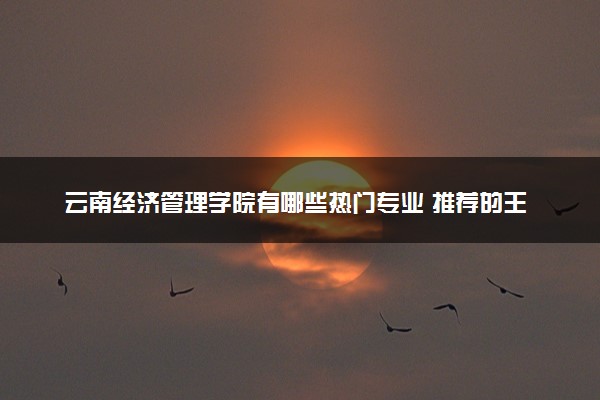 云南经济管理学院有哪些热门专业 推荐的王牌专业