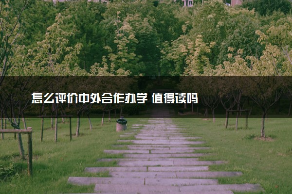 怎么评价中外合作办学 值得读吗