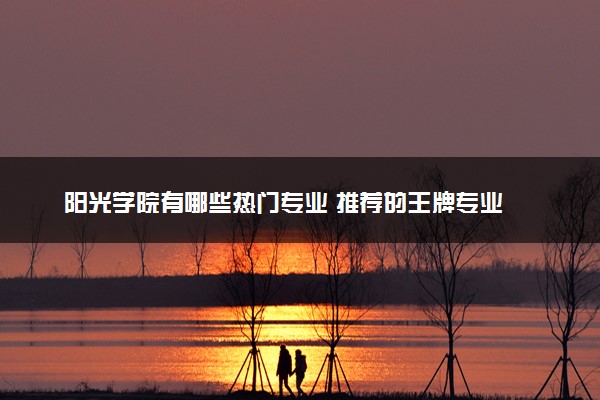 阳光学院有哪些热门专业 推荐的王牌专业