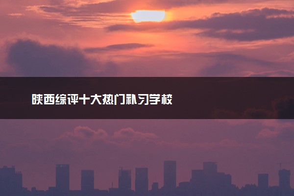 陕西综评十大热门补习学校