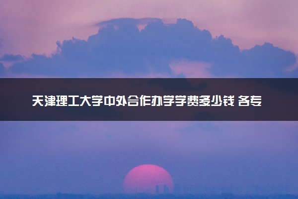 天津理工大学中外合作办学学费多少钱 各专业收费标准