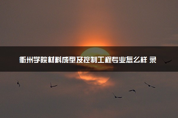 衢州学院材料成型及控制工程专业怎么样 录取分数线多少