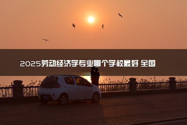 2025劳动经济学专业哪个学校最好 全国排名前10强