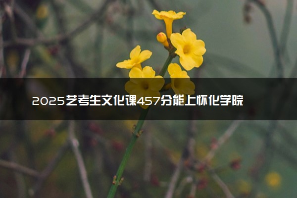 2025艺考生文化课457分能上怀化学院吗