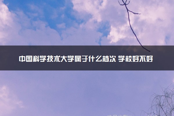 中国科学技术大学属于什么档次 学校好不好