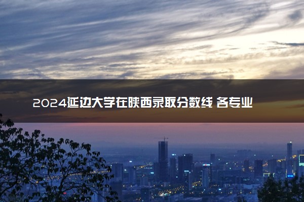 2024延边大学在陕西录取分数线 各专业分数及位次
