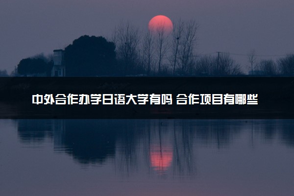 中外合作办学日语大学有吗 合作项目有哪些