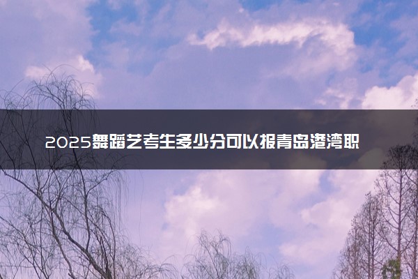 2025舞蹈艺考生多少分可以报青岛港湾职业技术学院