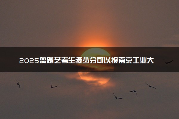 2025舞蹈艺考生多少分可以报南京工业大学