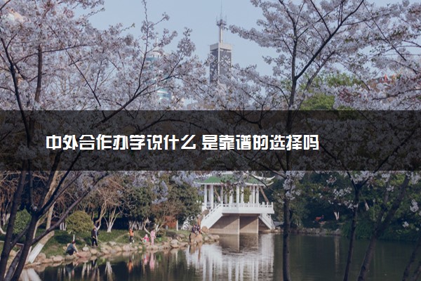中外合作办学说什么 是靠谱的选择吗