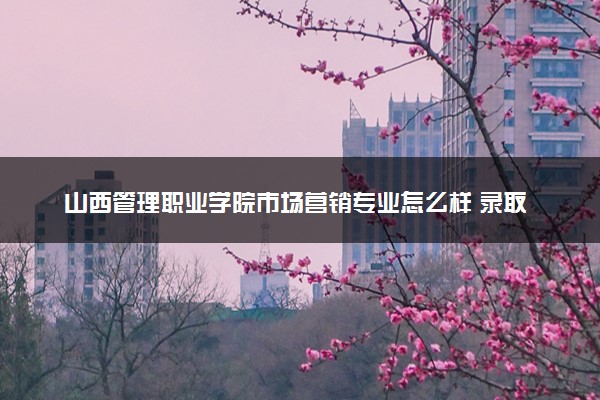 山西管理职业学院市场营销专业怎么样 录取分数线多少