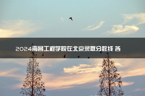 2024南昌工程学院在北京录取分数线 各专业分数及位次