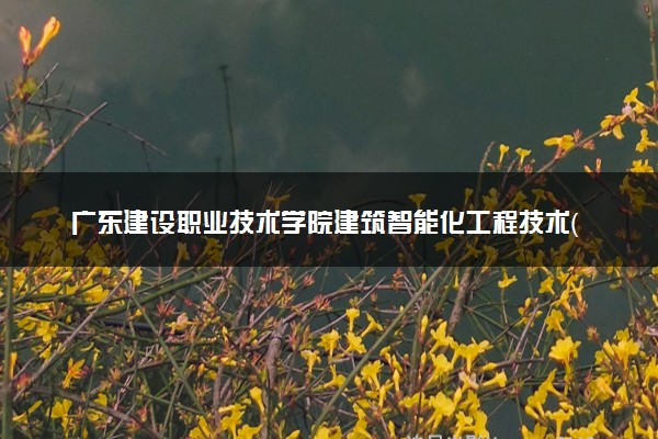 广东建设职业技术学院建筑智能化工程技术（楼宇自控、消防及安防系统的设计、施工及调试方向）专业怎么样 录取分数线多少