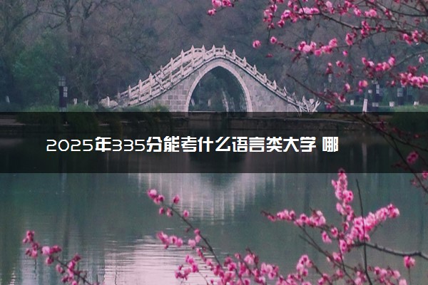 2025年335分能考什么语言类大学 哪些大学值得报