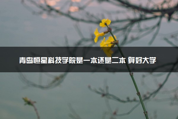 青岛恒星科技学院是一本还是二本 算好大学吗