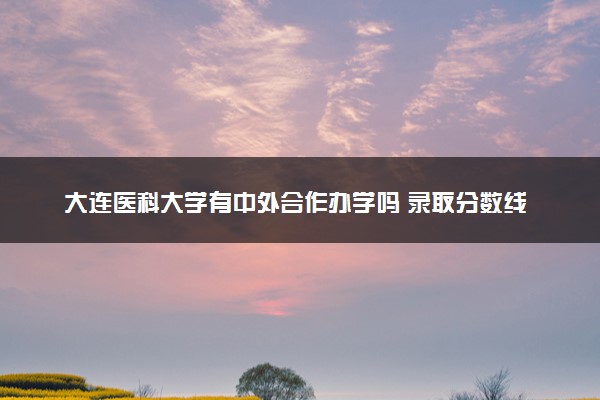 大连医科大学有中外合作办学吗 录取分数线是多少