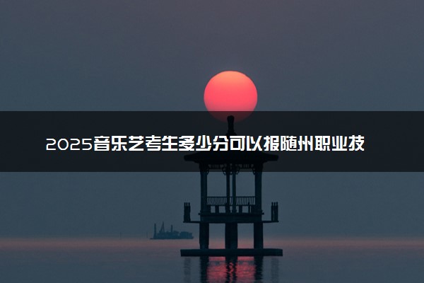 2025音乐艺考生多少分可以报随州职业技术学院