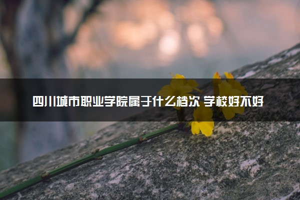 四川城市职业学院属于什么档次 学校好不好