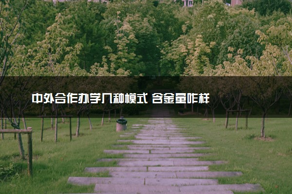 中外合作办学几种模式 含金量咋样