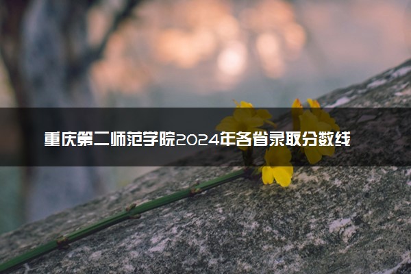 重庆第二师范学院2024年各省录取分数线 多少分能考上