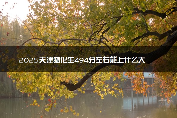 2025天津物化生494分左右能上什么大学 可以报考的院校名单