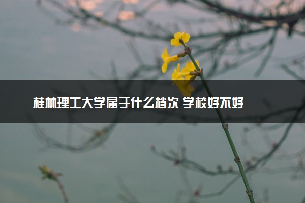 桂林理工大学属于什么档次 学校好不好