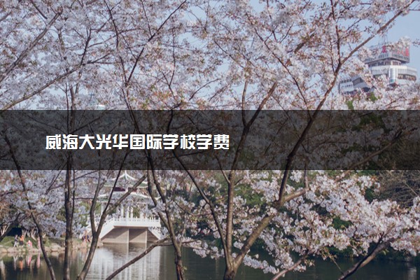 威海大光华国际学校学费