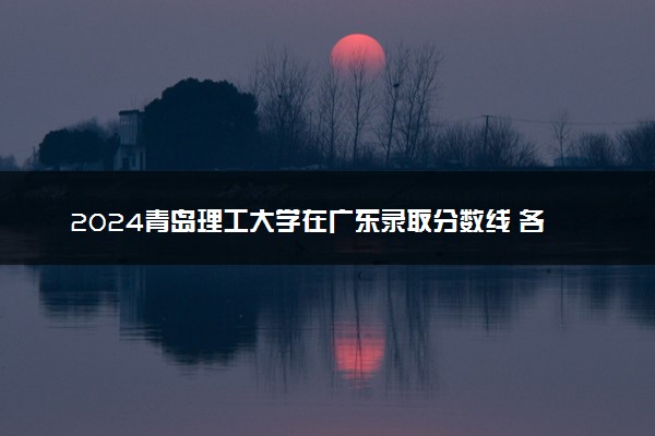 2024青岛理工大学在广东录取分数线 各专业分数及位次