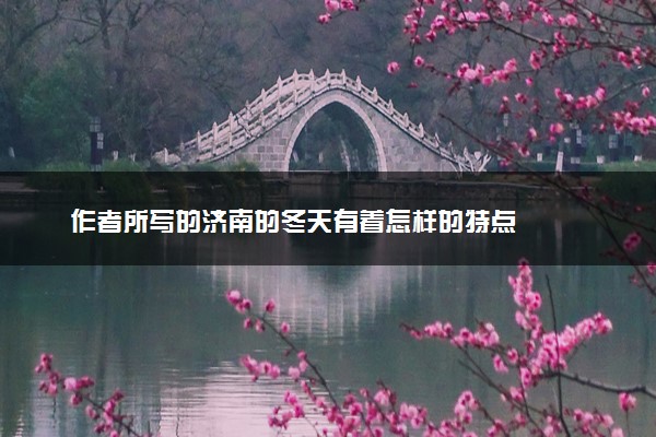 作者所写的济南的冬天有着怎样的特点