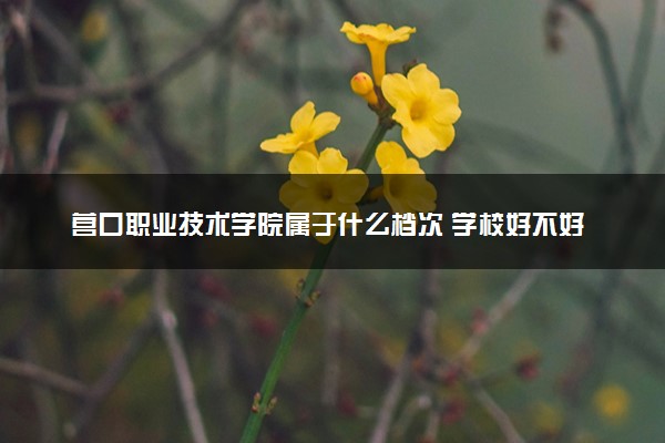 营口职业技术学院属于什么档次 学校好不好