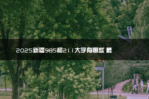 2025新疆985和211大学有哪些 最新排名和分数线