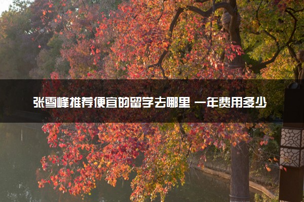 张雪峰推荐便宜的留学去哪里 一年费用多少钱