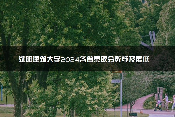 沈阳建筑大学2024各省录取分数线及最低位次是多少