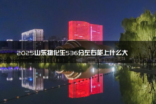 2025山东物化生536分左右能上什么大学 可以报考的院校名单