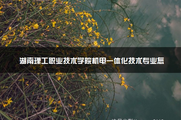 湖南理工职业技术学院机电一体化技术专业怎么样 录取分数线多少