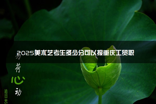 2025美术艺考生多少分可以报重庆工贸职业技术学院