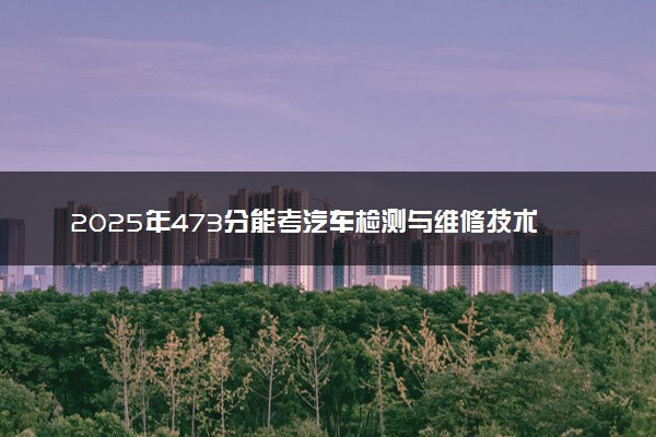 2025年473分能考汽车检测与维修技术专业吗 473分汽车检测与维修技术专业大学推荐