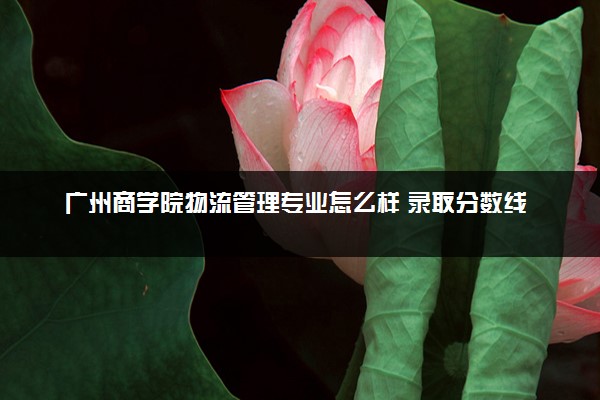 广州商学院物流管理专业怎么样 录取分数线多少