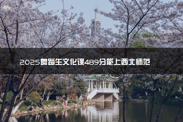2025舞蹈生文化课489分能上西北师范大学吗