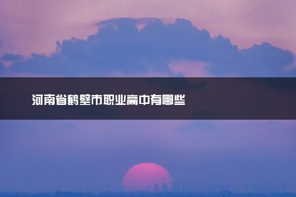 河南省鹤壁市职业高中有哪些