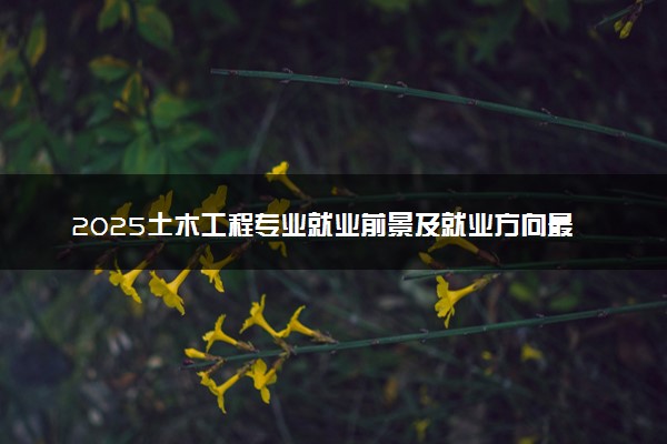 2025土木工程专业就业前景及就业方向最新 好找工作吗