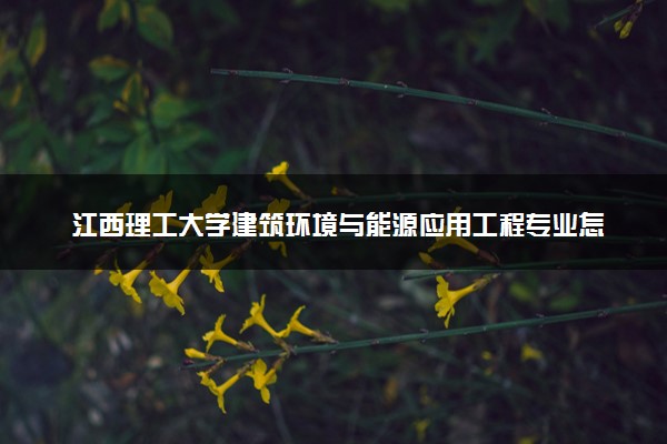 江西理工大学建筑环境与能源应用工程专业怎么样 录取分数线多少