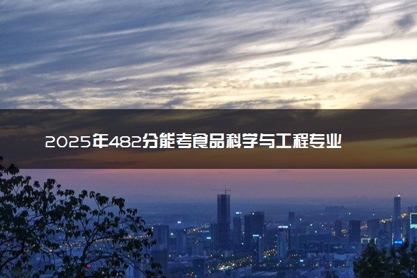 2025年482分能考食品科学与工程专业吗 482分食品科学与工程专业大学推荐