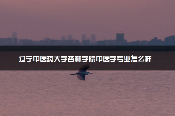 辽宁中医药大学杏林学院中医学专业怎么样 录取分数线多少