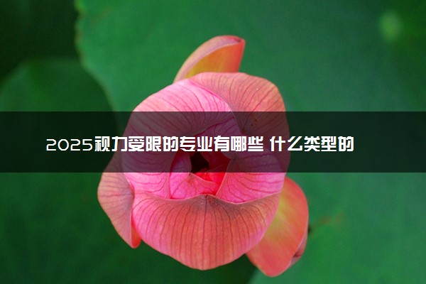 2025视力受限的专业有哪些 什么类型的不能报
