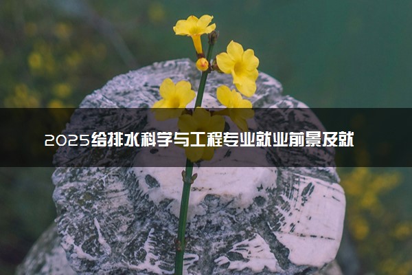 2025给排水科学与工程专业就业前景及就业方向最新 好找工作吗